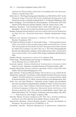 Image of the Page - 410 - in Universities in Imperial Austria, 1848–1918 - A Social History of a Multilingual Space