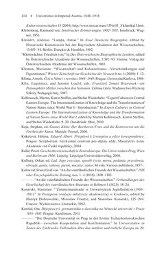 Image of the Page - 414 - in Universities in Imperial Austria, 1848–1918 - A Social History of a Multilingual Space