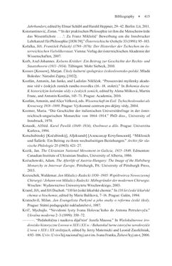 Image of the Page - 415 - in Universities in Imperial Austria, 1848–1918 - A Social History of a Multilingual Space