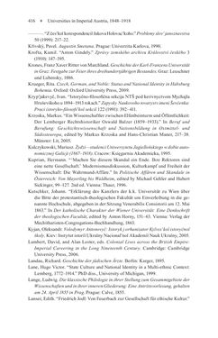 Image of the Page - 416 - in Universities in Imperial Austria, 1848–1918 - A Social History of a Multilingual Space