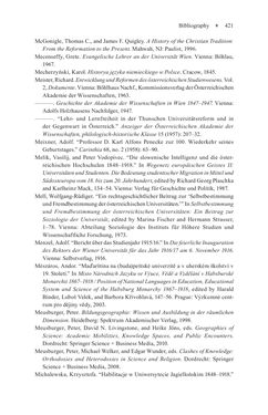 Image of the Page - 421 - in Universities in Imperial Austria, 1848–1918 - A Social History of a Multilingual Space