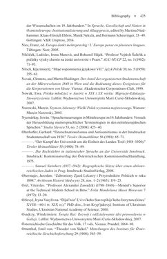 Image of the Page - 425 - in Universities in Imperial Austria, 1848–1918 - A Social History of a Multilingual Space