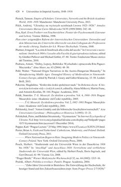 Image of the Page - 428 - in Universities in Imperial Austria, 1848–1918 - A Social History of a Multilingual Space