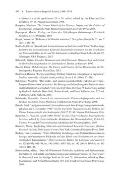 Image of the Page - 430 - in Universities in Imperial Austria, 1848–1918 - A Social History of a Multilingual Space