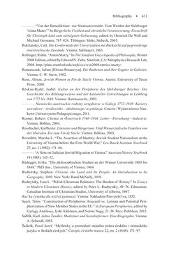 Image of the Page - 431 - in Universities in Imperial Austria, 1848–1918 - A Social History of a Multilingual Space