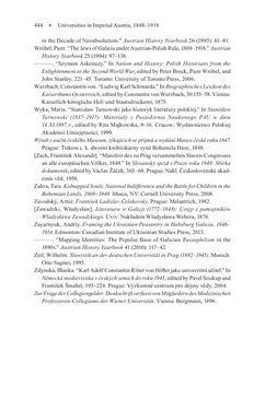 Image of the Page - 444 - in Universities in Imperial Austria, 1848–1918 - A Social History of a Multilingual Space