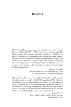 Image of the Page - (000013) - in VULNERABLE - The Law, Policy and Ethics of COVID-19