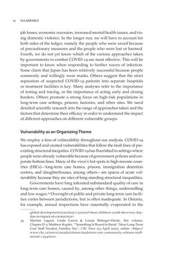Bild der Seite - 10 - in VULNERABLE - The Law, Policy and Ethics of COVID-19