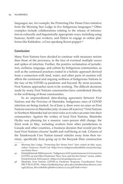 Bild der Seite - 64 - in VULNERABLE - The Law, Policy and Ethics of COVID-19