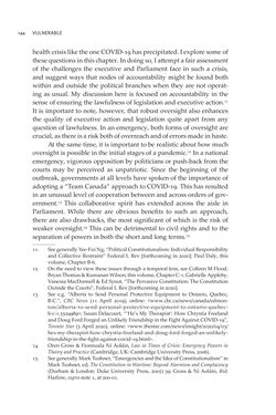 Image of the Page - 144 - in VULNERABLE - The Law, Policy and Ethics of COVID-19