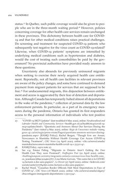 Image of the Page - 414 - in VULNERABLE - The Law, Policy and Ethics of COVID-19