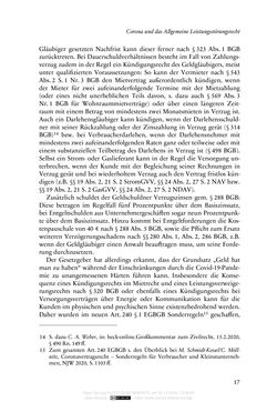 Image of the Page - 17 - in Vertragsrecht in der Coronakrise