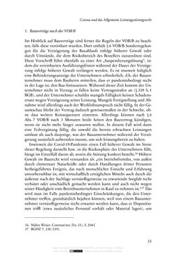 Image of the Page - 33 - in Vertragsrecht in der Coronakrise