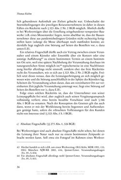 Image of the Page - 36 - in Vertragsrecht in der Coronakrise