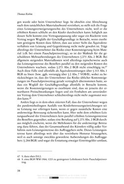 Image of the Page - 38 - in Vertragsrecht in der Coronakrise