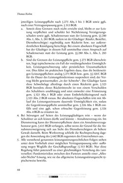 Image of the Page - 44 - in Vertragsrecht in der Coronakrise