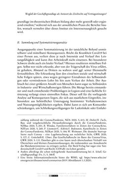 Image of the Page - 49 - in Vertragsrecht in der Coronakrise