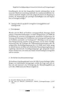 Image of the Page - 63 - in Vertragsrecht in der Coronakrise