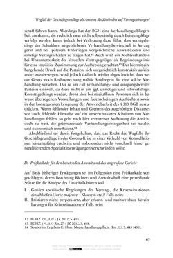 Image of the Page - 69 - in Vertragsrecht in der Coronakrise