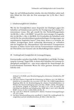 Image of the Page - 79 - in Vertragsrecht in der Coronakrise