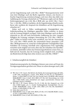 Image of the Page - 81 - in Vertragsrecht in der Coronakrise