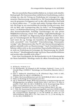 Image of the Page - 99 - in Vertragsrecht in der Coronakrise