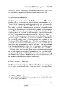 Image of the Page - 103 - in Vertragsrecht in der Coronakrise