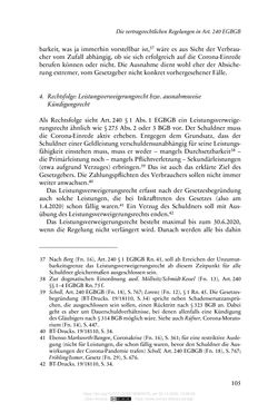 Image of the Page - 105 - in Vertragsrecht in der Coronakrise