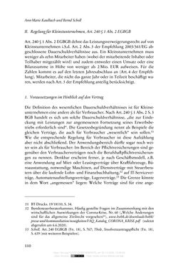 Image of the Page - 110 - in Vertragsrecht in der Coronakrise