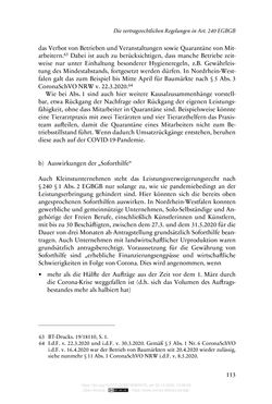 Bild der Seite - 113 - in Vertragsrecht in der Coronakrise