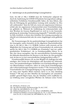 Image of the Page - 124 - in Vertragsrecht in der Coronakrise