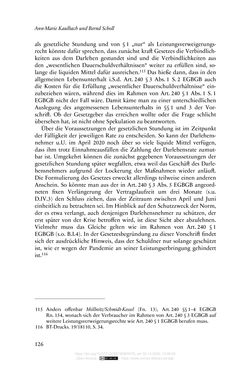 Image of the Page - 126 - in Vertragsrecht in der Coronakrise