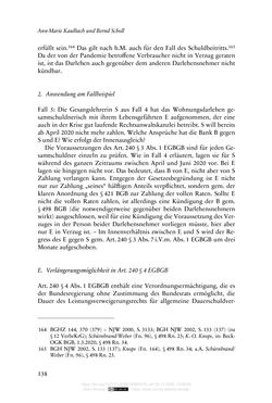 Image of the Page - 138 - in Vertragsrecht in der Coronakrise