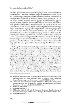 Image of the Page - 140 - in Vertragsrecht in der Coronakrise