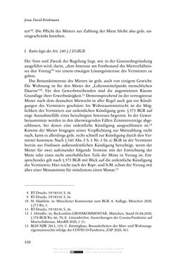 Image of the Page - 150 - in Vertragsrecht in der Coronakrise