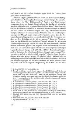 Image of the Page - 166 - in Vertragsrecht in der Coronakrise