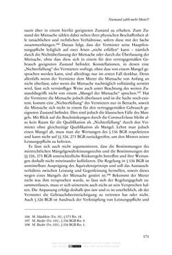 Image of the Page - 171 - in Vertragsrecht in der Coronakrise