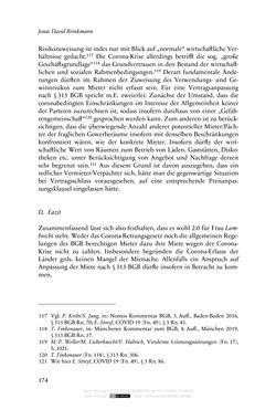 Image of the Page - 174 - in Vertragsrecht in der Coronakrise