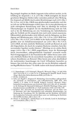 Image of the Page - 178 - in Vertragsrecht in der Coronakrise