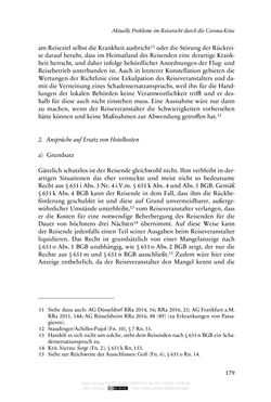 Image of the Page - 179 - in Vertragsrecht in der Coronakrise