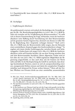 Image of the Page - 192 - in Vertragsrecht in der Coronakrise
