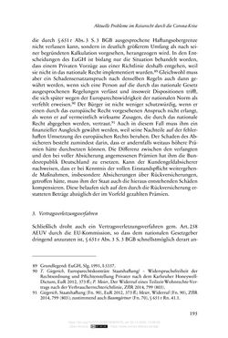 Image of the Page - 195 - in Vertragsrecht in der Coronakrise