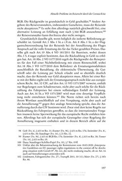 Image of the Page - 197 - in Vertragsrecht in der Coronakrise