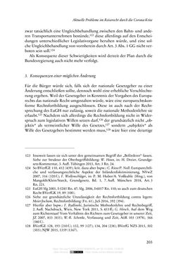 Image of the Page - 203 - in Vertragsrecht in der Coronakrise