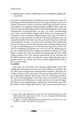 Image of the Page - 212 - in Vertragsrecht in der Coronakrise