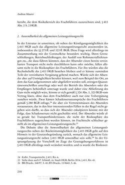 Image of the Page - 218 - in Vertragsrecht in der Coronakrise