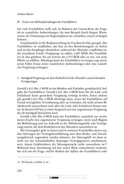 Bild der Seite - 220 - in Vertragsrecht in der Coronakrise