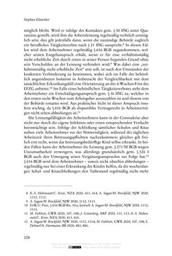 Image of the Page - 228 - in Vertragsrecht in der Coronakrise