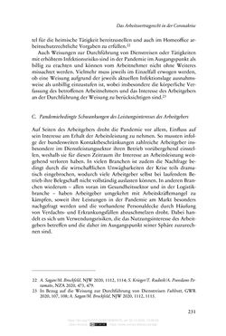 Image of the Page - 231 - in Vertragsrecht in der Coronakrise