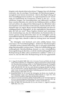 Image of the Page - 233 - in Vertragsrecht in der Coronakrise